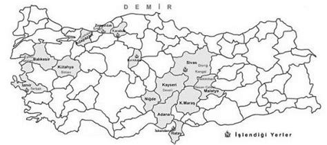 Demir nerelerde kullanılır ve nerelerde çıkartılır?