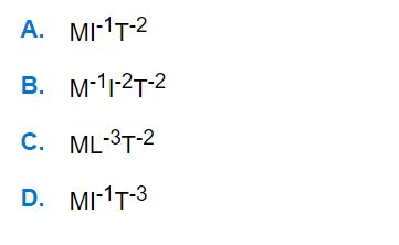 The dimensions of EMF are