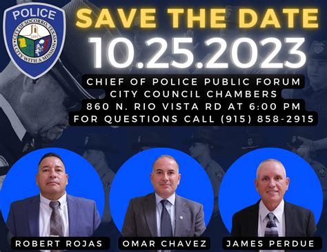 Chief of Police Public Forum - City of Socorro Texas