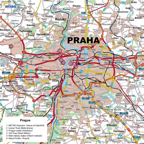 Prague Tourist Attractions Map - Tourist Destination in the world