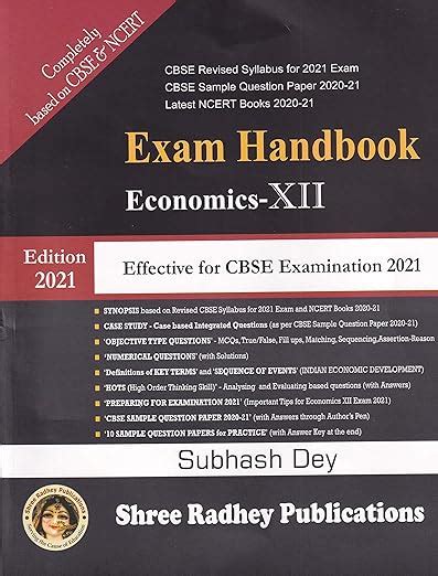Exam Handbook of Economics for Class 12 Effective for CBSE Examination ...