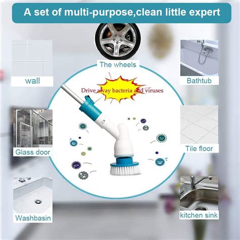 Buy Inumsu Electric Spin Scrubber 8.7v 4000mAh Electric Brush Electric ...