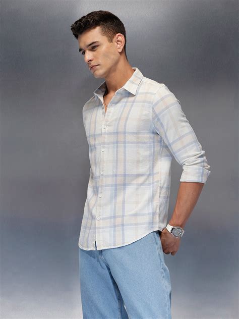 Sky Blue Shirt | Buy Stylish Light Blue Shirt for Men Online | Wrogn