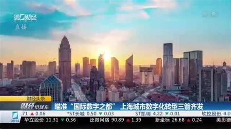 瞄准“国际数字之都” 上海数字化转型火力全开 |财经头条