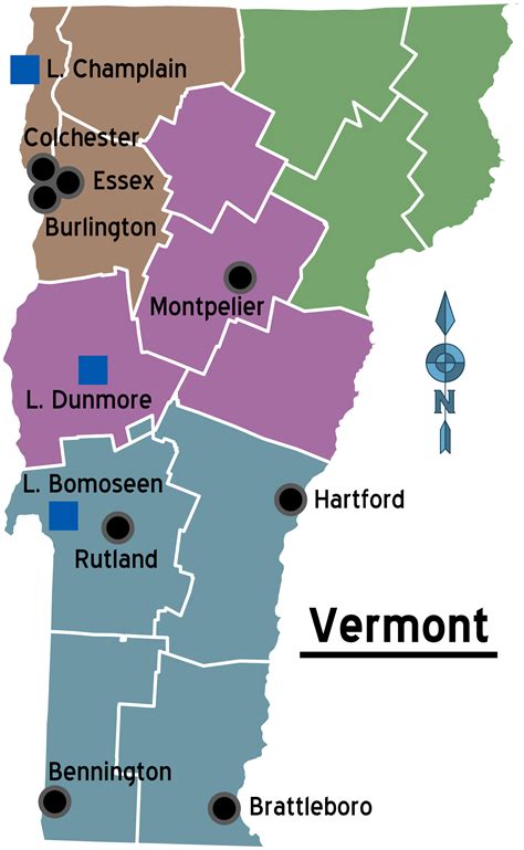 Map of Vermont Regions • Mapsof.net