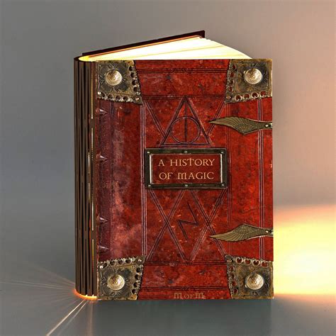 History of Magic Potter Themed Book Light for Desk, Reading, Floor or Night Lamp. Various Iconic ...