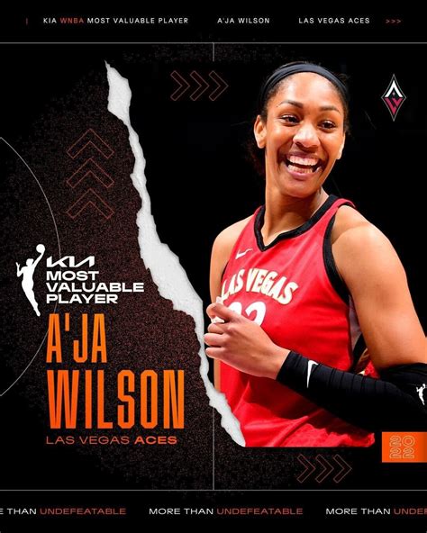 A'ja Wilson named 2022 Most Valuable Player 🏆 : r/VegasAces