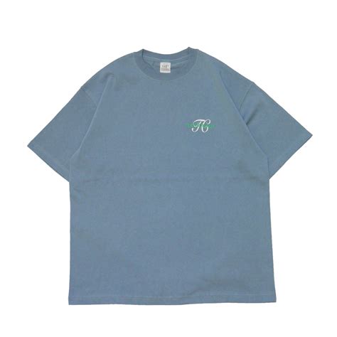 THE CONTRARIAN / OVERSIZED LOGO T-SHIRTS -ACID BLUE- | THE CONTRARIAN