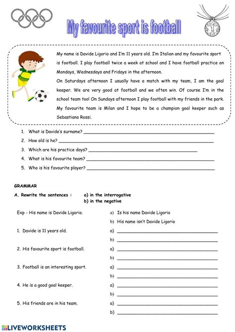 Sports Worksheet Reading 的图像结果