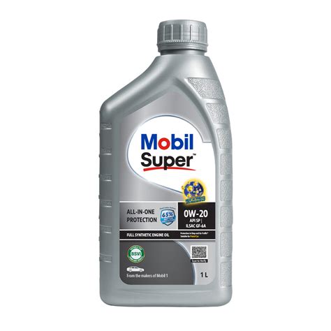 Buy Mobil Super 3000 0W-20 API SN Fully Synthetic Engine Oil for Cars ...