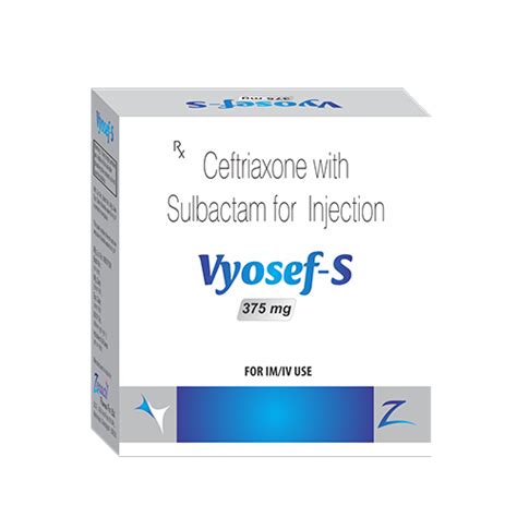 VYOSEF-S 375 Injection Zenacts Pharma