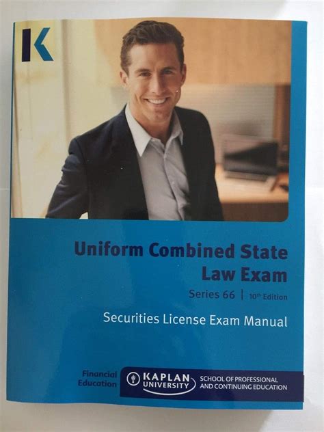 Kaplan Series 66 License Exam Manual 10th Edition and Class Notes ...