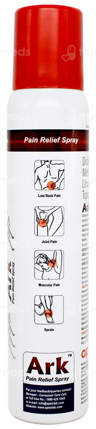 Ark Pain Relief Spray 100 Gm - Uses, Side Effects, Dosage, Price | Truemeds