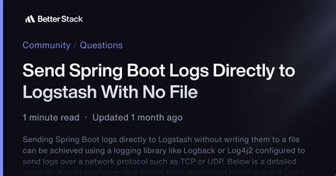 Spring Boot Logstash 的图像结果