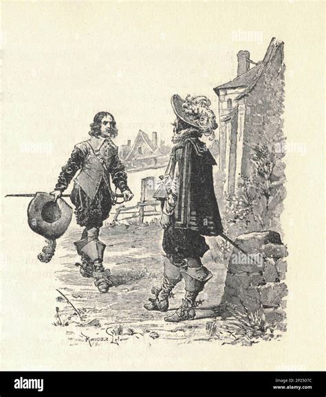 THREE MUSKETEERS. /D'Artagnan, Athos, Aramis, and Porthos. Illustration ...