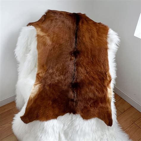 Red Deer Hide Rug Deer Skin Rug Deer Taxidermy Deer Decor Animals Mat 2 ...