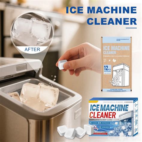 Ice Machine Cleaner Maker Descaler, 12 Clean Tablets Suitable for ...