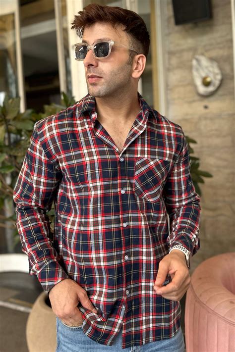 Gritstones Multi Check Pocket Cotton Shirt
