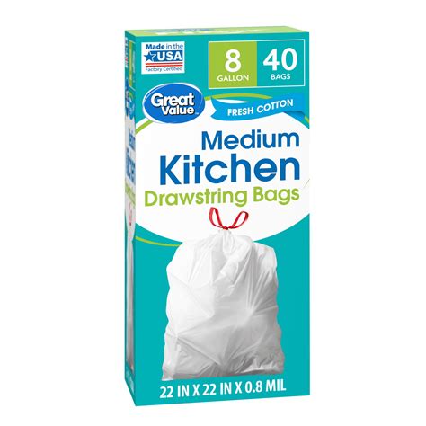 What Size Is A Standard Kitchen Trash Bag at Deborah Frias blog