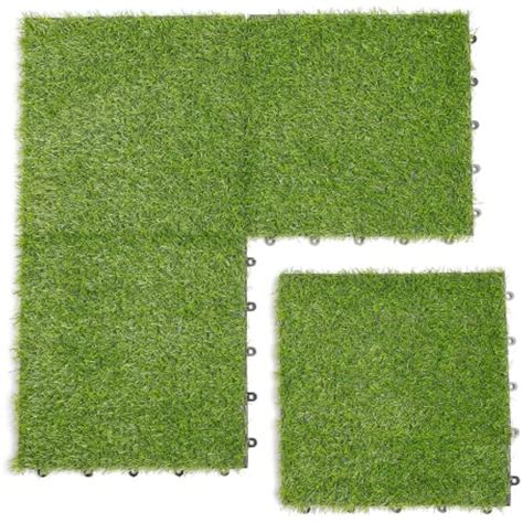 HOUSEBOOK 9 Packs Artificial Grass Plastic Composite India | Ubuy