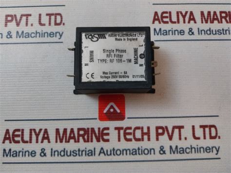 Rasmi Rf 106-1M Single Phase Rfi Filter 250V 50/60Hz – Aeliya Marine