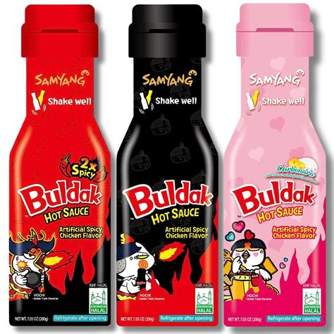 Mua Buldak Sauce 3 Flavor Variety Combo - Original, 2x Spicy, Carbonara ...