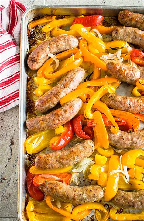 Easy Sausage and Peppers in the Oven - Cooking with Mamma C
