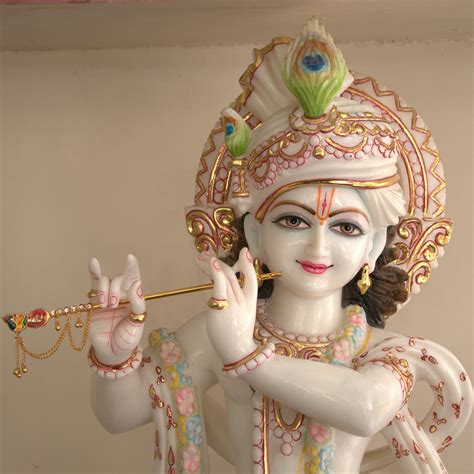 Lord Krishna Marble Stone – UdrCrafts.com