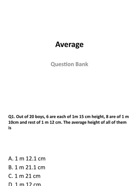 Image result for Average Question Math