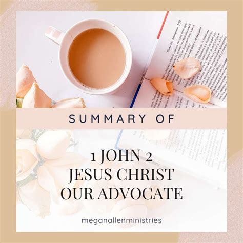 1 John 2 Commentary - Christ Our Advocate - Megan Allen Ministries