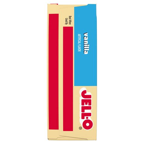 Jell-O Vanilla Artificially Flavored Zero Sugar Instant Reduced Calorie ...