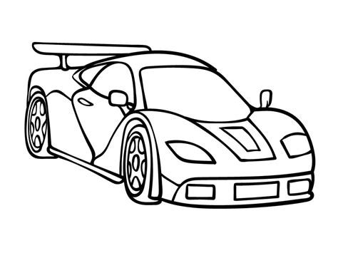 Race Car Coloring Pages Free