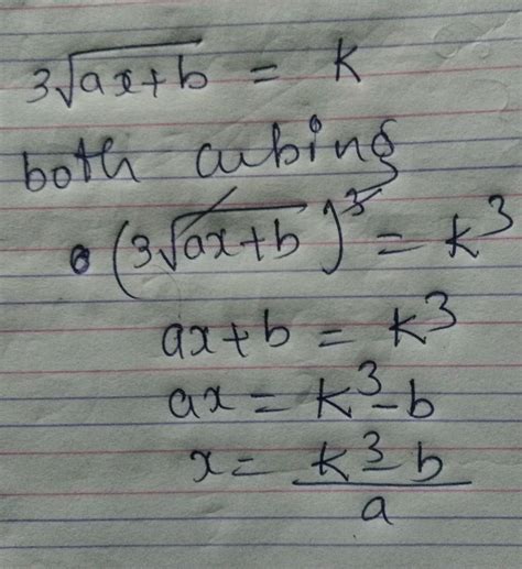 make x the subject of the formula - Brainly.in