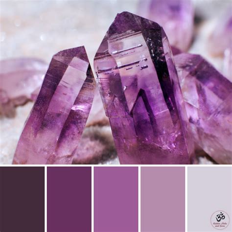Amethyst Colour Palette in 2023 | Amethyst color palette, Purple color ...
