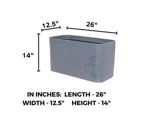 Rectangle Pot - 26'' – Nora