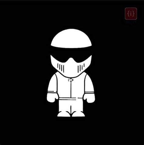 ISEE 360® I Am The Stig Cartoon Fashion Vinyl Car Styling Stickers ...