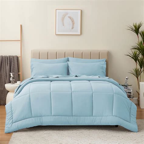 Amazon.com: CozyLux King Size Comforter Sets - 7 Pieces Bed in a Bag ...