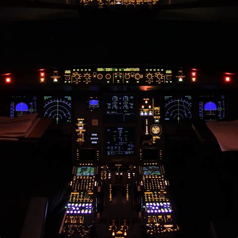 Download wallpaper 2780x2780 airplane, control panel, radars, backlight ...