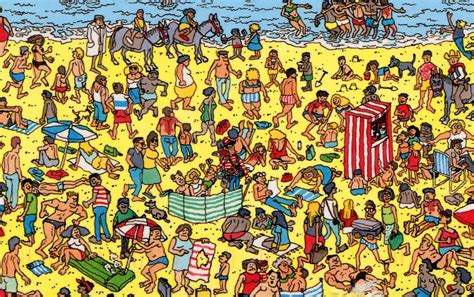 Where is Waldo - Where's Waldo - the beach - book - game Wheres Wally ...