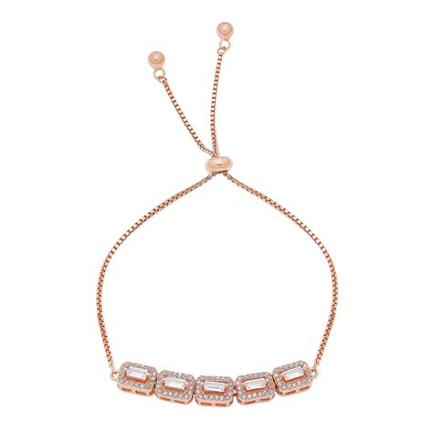 Rose Gold Radiance Women's Silver Bracelet - Shop Now – Zavya