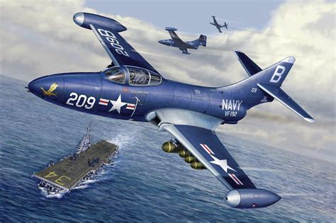 F9F Panther | Aviation art, Aircraft, Fighter jets