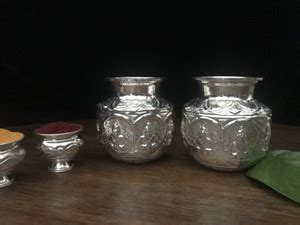 Sigaram German Silver Ashtalakshmi Kalash or Chombu For Pooja Thali ...