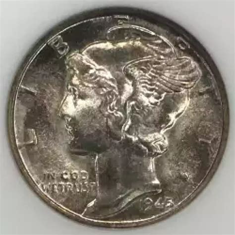 1945-D Mercury Dime ANACS MS-65 FB - Old Pueblo Coin
