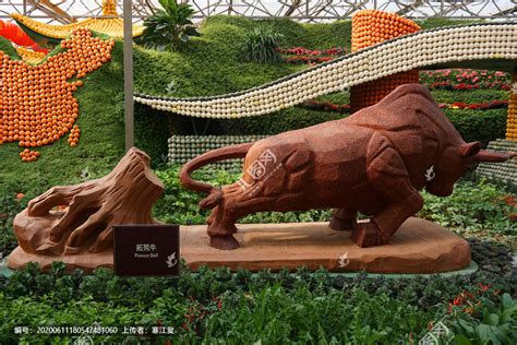 新中式牛雕塑摆件- 建E网3D模型下载网