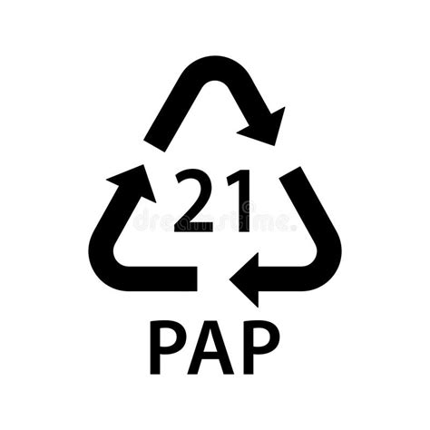 код переработки бумаги Pap 21 некоррумированные стеклянные хлопья и ...