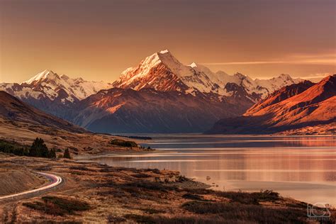 Sunset Serenity: Aoraki/Mount Cook HD Wallpaper by Benjamin gs