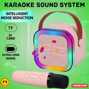 Buy SACRO K12 (PORTABLE BLUETOOTH SPEAKER) with Karaoke Mic & RGB Light ...