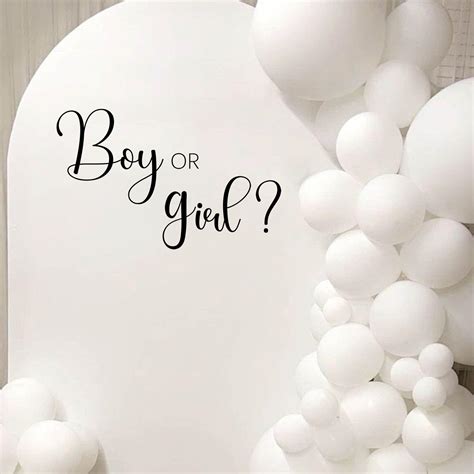 Boy Or Girl Gender Reveal Decal For Balloon Arch Baby | Desertcart INDIA