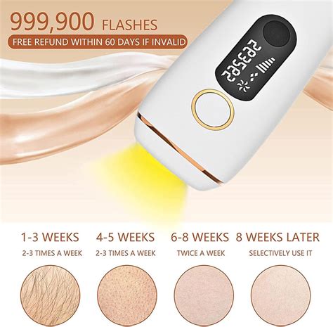 NBHDWF Intelligent Induction Laser Hair Removal Device - Full Body Depilation for Face Legs ...