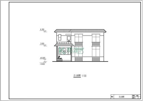 二层欧式别墅效果图小户型,占地165平方11×15米带院子露台农村独栋自建房设计图 - 酷建房